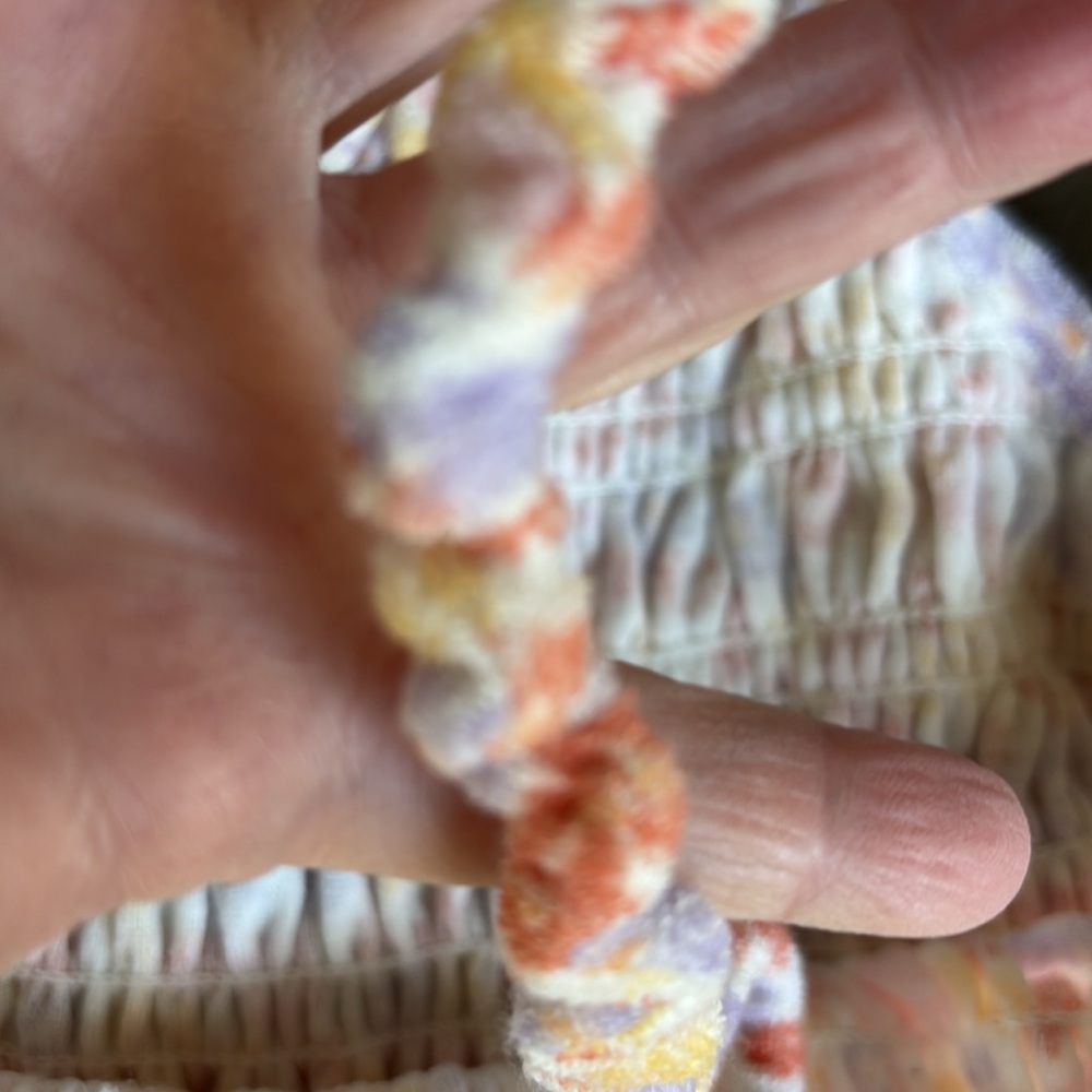 SO White and floral terry cloth Multicolor top - Picture 4 of 4